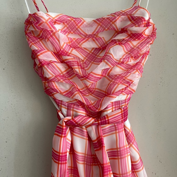 C/MEO Collective Pink Plaid Jumpsuit - Picture 5 of 9